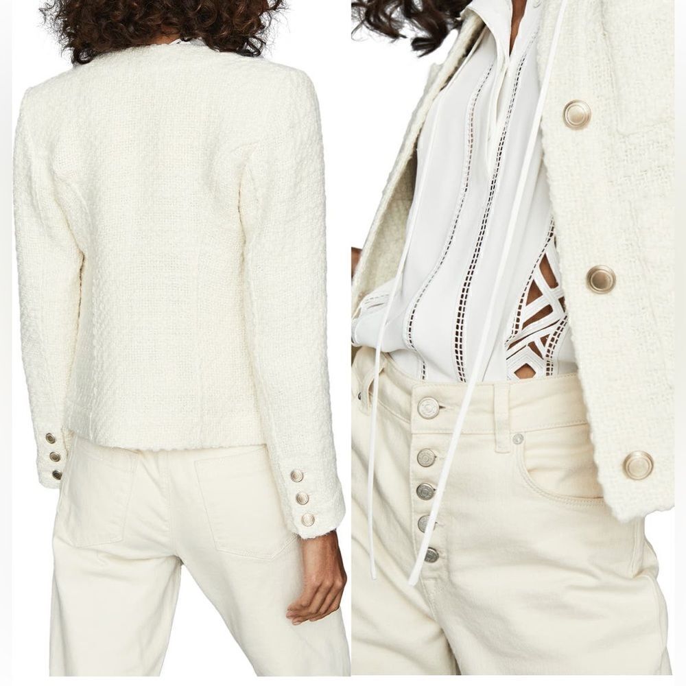 Reiss Women’s June elegance wool Cardigan size 8 , NWT - Picture 2 of 13